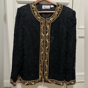 Laurence Kazar New Vintage Beaded Jacket